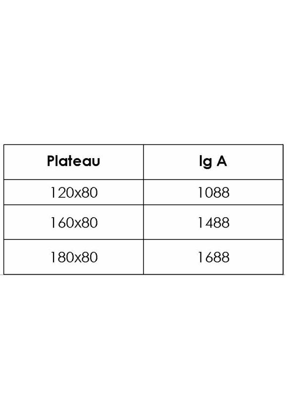 Table pliante Alsace 120 x 80 cm